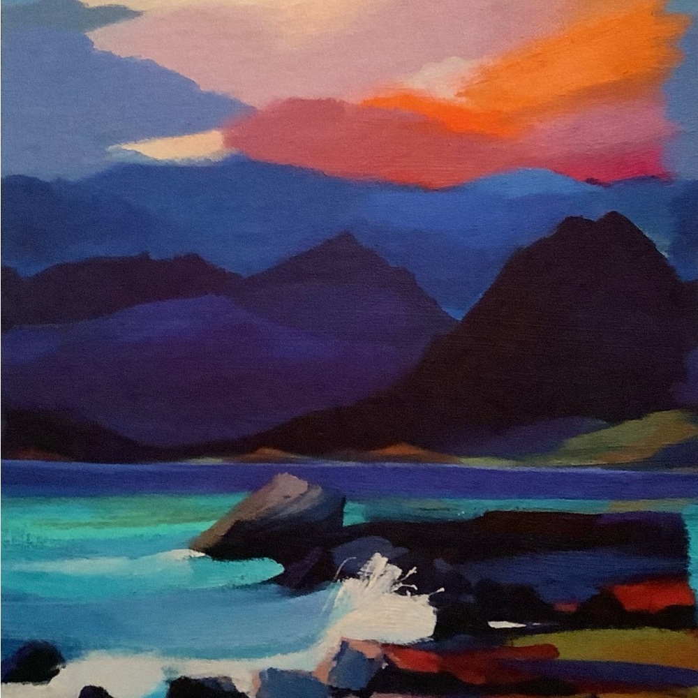 Vibrant Seascape Print..16” x 24”